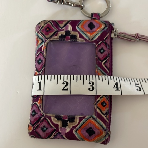 Vera Bradley Zip ID Case & Layer Multi Quilted Cotton - Picture 4 of 7